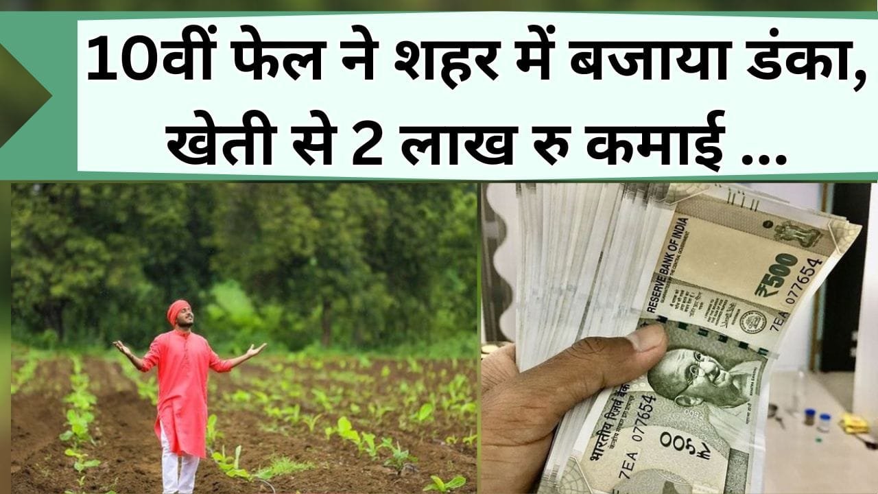 10वीं फेल ने शहर में बजाया डंका, खेती से 2 लाख रु कमाई कर दिखा दिया जलवा, जानिये किस खेती से होंगे मालामाल