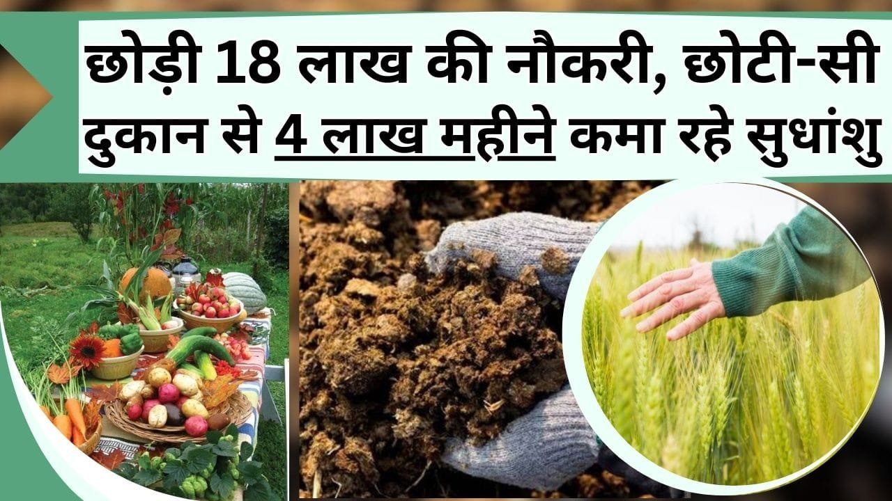 18 लाख की नौकरी को मारी ठोकर, छोटी-सी दुकान से चार लाख महीने कमा रहे सुधांशु, जानिए किसान की सफलता की कहानी