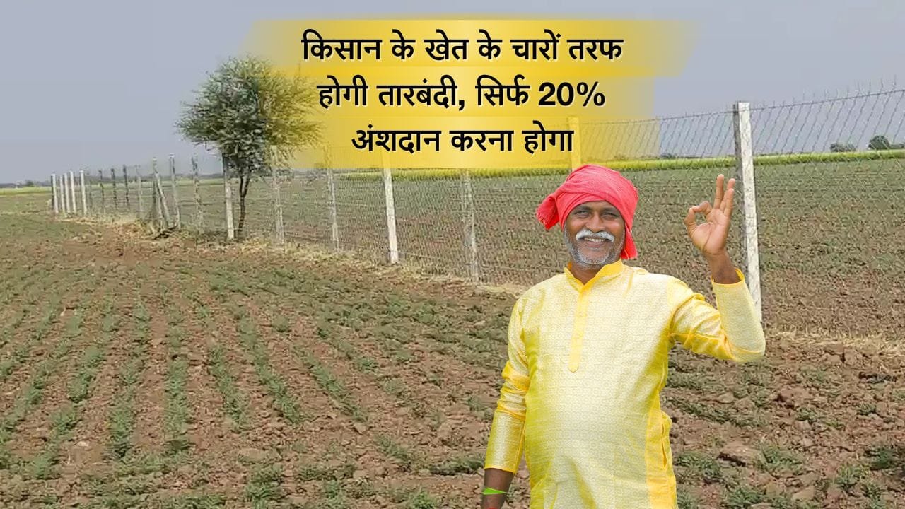 उत्तर प्रदेश के किसानों को तारबंदी योजना के तहत 80% सब्सिडी