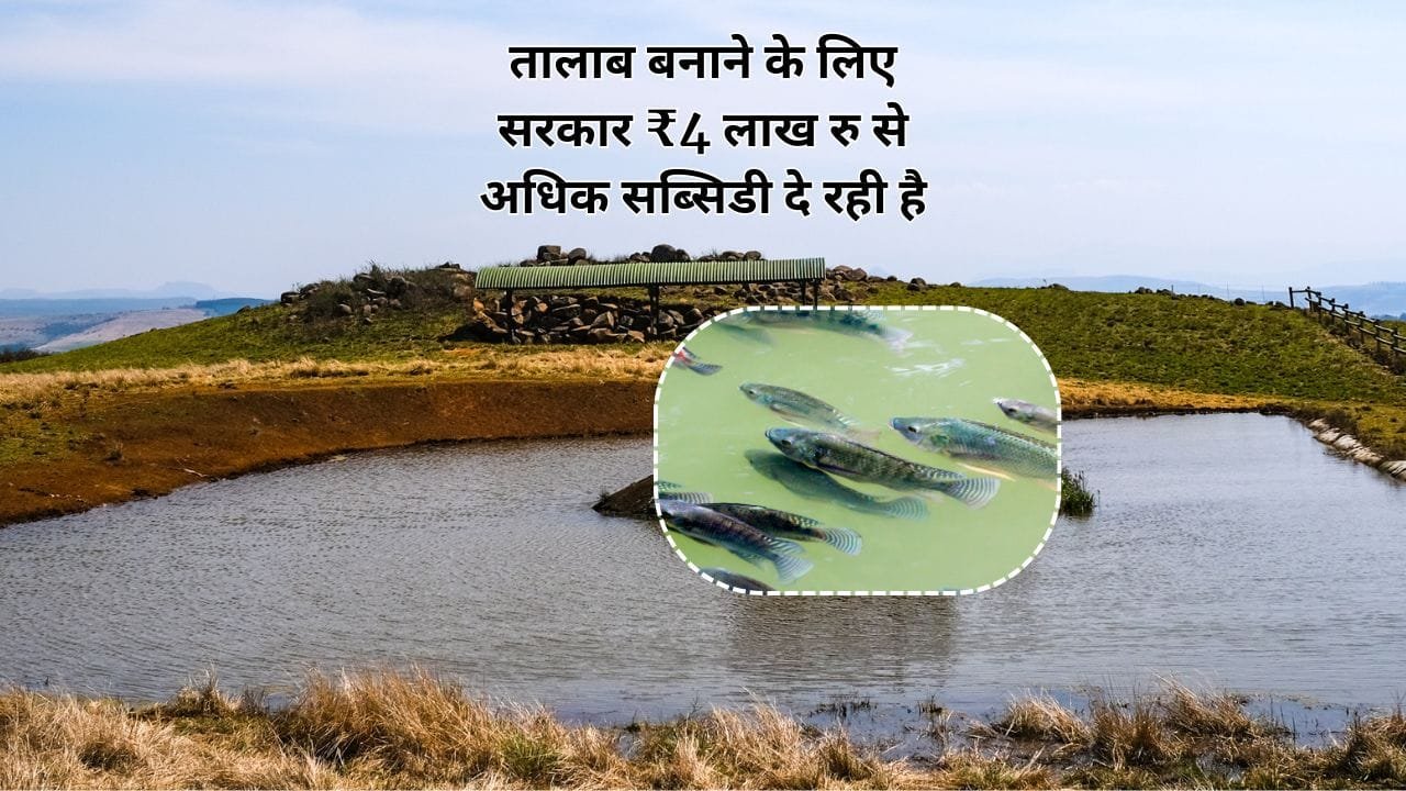 तालाब बनाने के लिए सब्सिडी