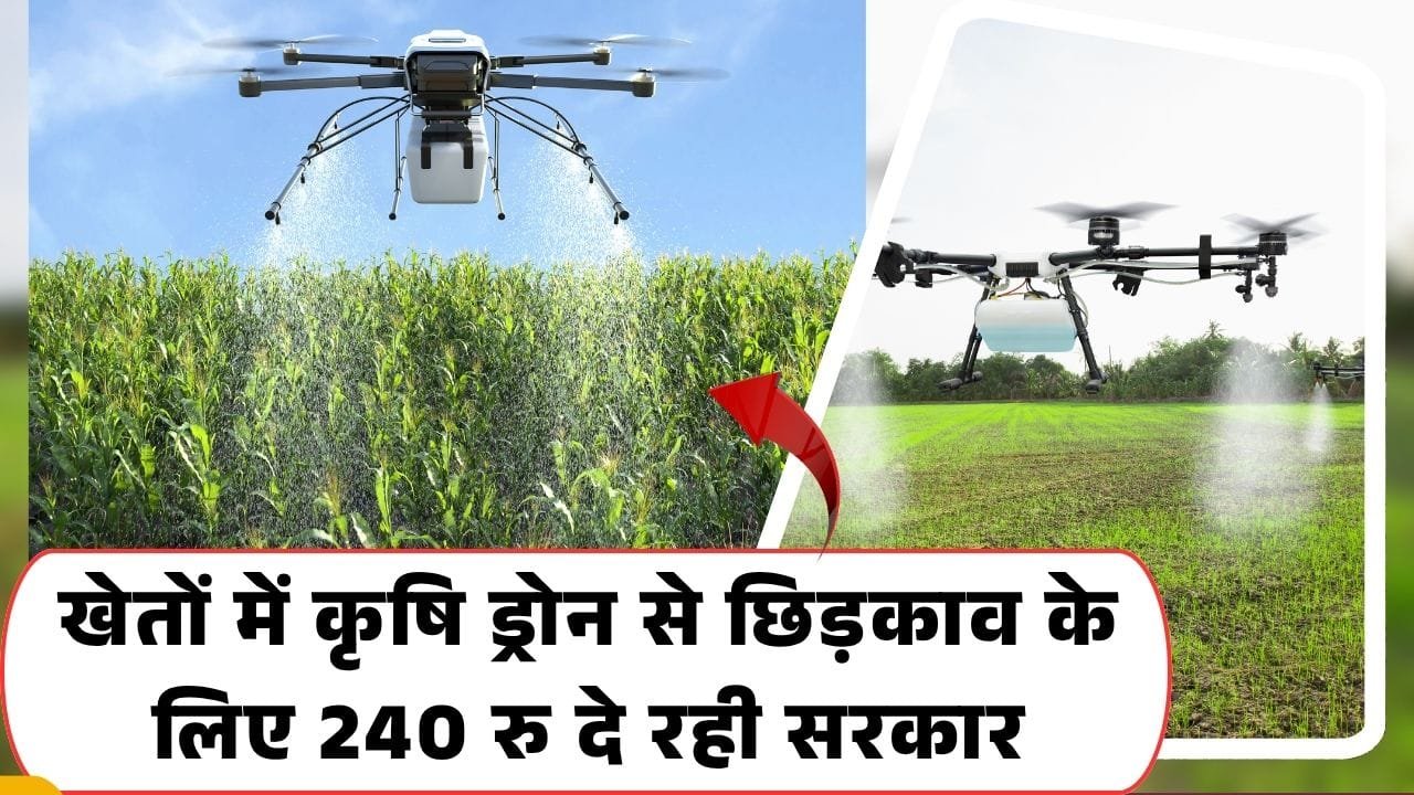 कृषि ड्रोन के इस्तेमाल पर अनुदान