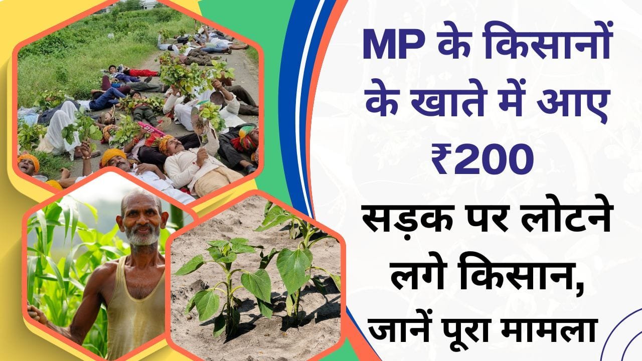 MP के सीहोर जिले में किसानों का विरोध प्रदर्शन