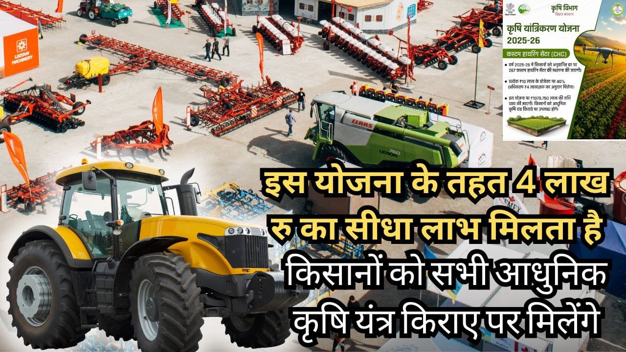 कस्टम हायरिंग सेंटर पर 40% अनुदान