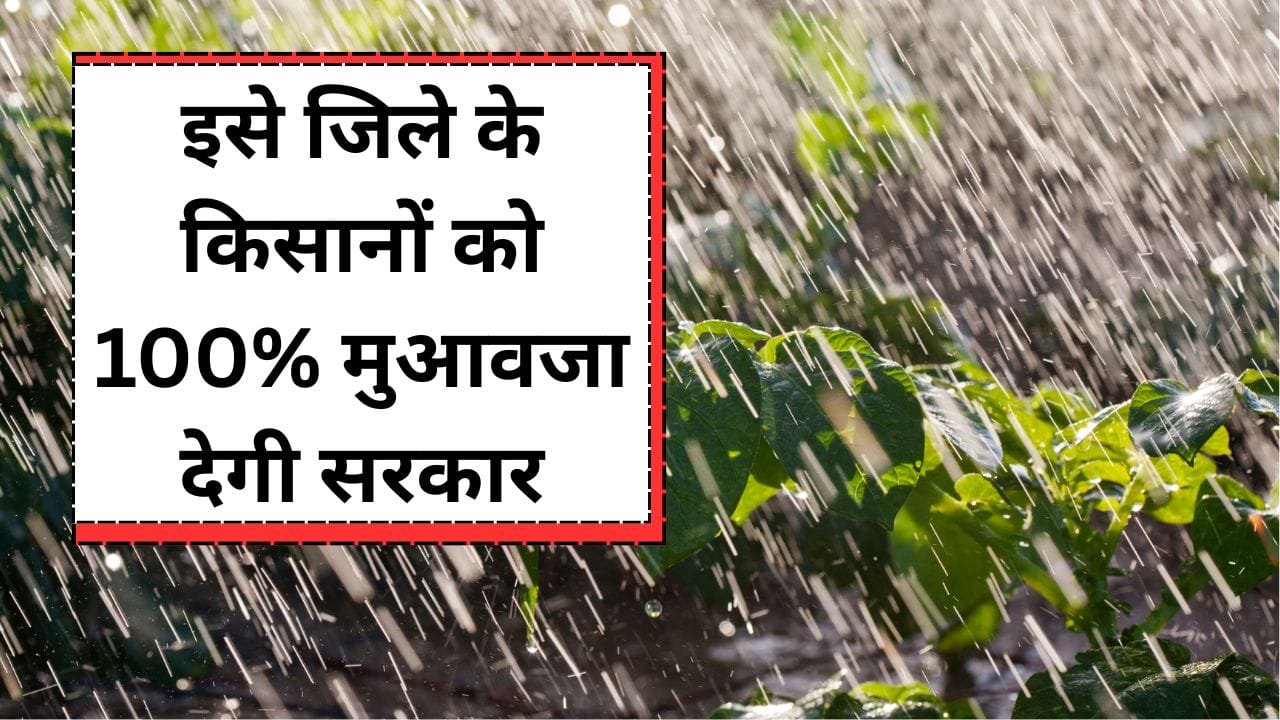 फसल नुकसान का मुआवजा दे रही सरकार