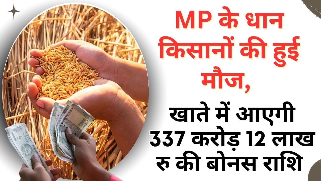 धान के किसानों को बोनस राशि का अंतरण