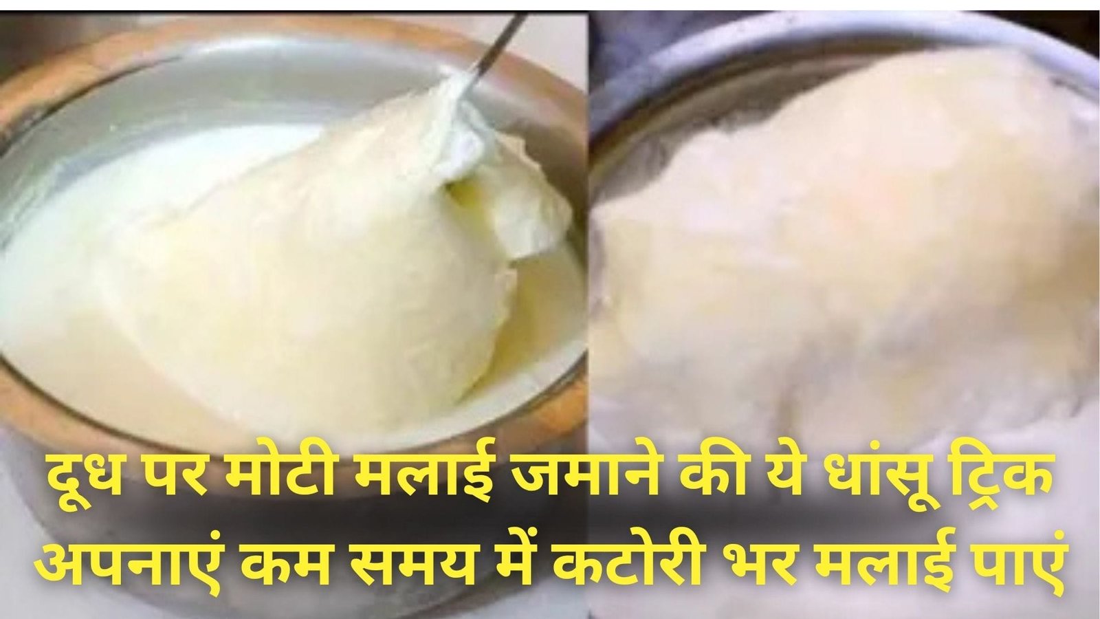 दूध पर मोटी मलाई जमाने की ये धांसू ट्रिक अपनाएं, कम समय में कटोरी भर मलाई पाएं घी भी निकलेगा खूब घी खरीदने की झंझट नहीं खत्म