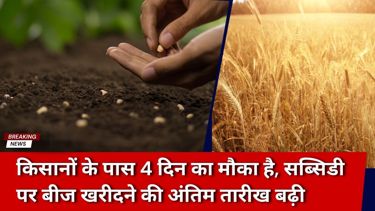 UP में सब्सिडी पर बीज लेने की अंतिम तारीख बढ़ी