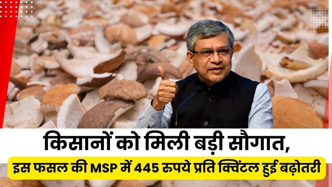 कोपरा की एमएसपी में कितनी बढ़ोतरी की गई?