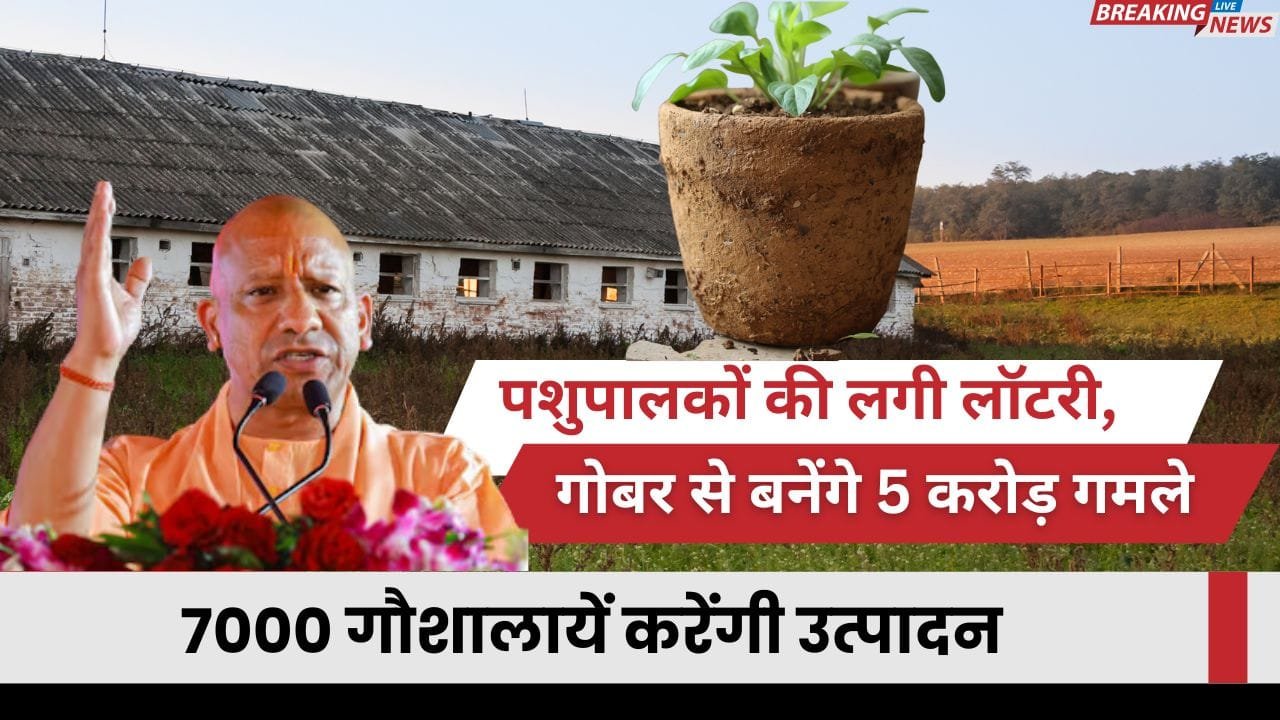 गोबर से बनेंगे 5 करोड़ गमले